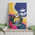 Nauru Independence Day Canvas Wall Art Coat Of Arms With Tropical Flowers