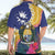 Nauru Independence Day Hawaiian Shirt Coat Of Arms With Tropical Flowers