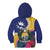 Nauru Independence Day Kid Hoodie Coat Of Arms With Tropical Flowers