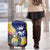 Nauru Independence Day Luggage Cover Coat Of Arms With Tropical Flowers