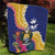 Nauru Independence Day Quilt Coat Of Arms With Tropical Flowers