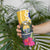 Nauru Independence Day Skinny Tumbler Coat Of Arms With Tropical Flowers