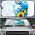 New Zealand Autism Awareness Month Auto Sun Shade Takiwatanga Maori Lizard With Sunflower - Polynesian Pride