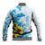 New Zealand Autism Awareness Month Baseball Jacket Takiwatanga Maori Lizard With Sunflower
