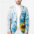 New Zealand Autism Awareness Month Blazer Takiwatanga Maori Lizard With Sunflower - Polynesian Pride