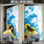 New Zealand Autism Awareness Month Door Cover Takiwatanga Maori Lizard With Sunflower - Polynesian Pride