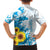 New Zealand Autism Awareness Month Family Matching Puletasi and Hawaiian Shirt Takiwatanga Maori Lizard With Sunflower