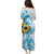 New Zealand Autism Awareness Month Family Matching Puletasi and Hawaiian Shirt Takiwatanga Maori Lizard With Sunflower