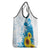 New Zealand Autism Awareness Month Grocery Bag Takiwatanga Maori Lizard With Sunflower