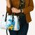New Zealand Autism Awareness Month Leather Bag Takiwatanga Maori Lizard With Sunflower - Polynesian Pride