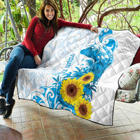 New Zealand Autism Awareness Month Quilt Takiwatanga Maori Lizard With Sunflower