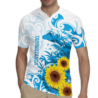 New Zealand Autism Awareness Month Rugby Jersey Takiwatanga Maori Lizard With Sunflower