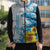 New Zealand Autism Awareness Month Sleeveless Puffer Jacket Takiwatanga Maori Lizard With Sunflower - Polynesian Pride