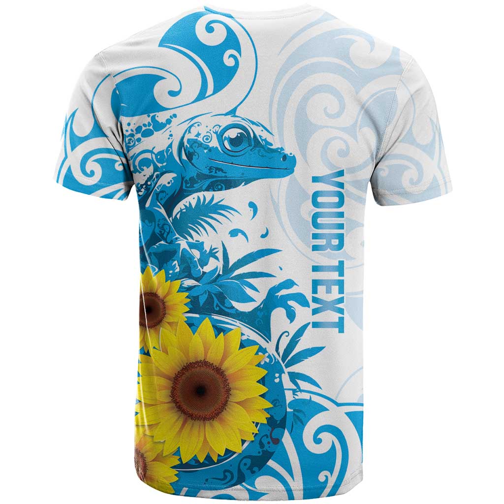 New Zealand Autism Awareness Month T Shirt Takiwatanga Maori Lizard With Sunflower