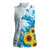 New Zealand Autism Awareness Month Women Sleeveless Polo Shirt Takiwatanga Maori Lizard With Sunflower