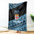 Fiji Rugby 2025 Custom Blanket Fijian Tapa Toso Viti Toso - Black