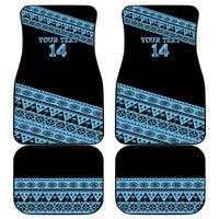 Fiji Rugby 2025 Custom Car Mats Fijian Tapa Toso Viti Toso - Black