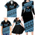Fiji Rugby 2025 Custom Family Matching Long Sleeve Bodycon Dress and Hawaiian Shirt Fijian Tapa Toso Viti Toso - Black