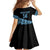 Fiji Rugby 2025 Custom Family Matching Mermaid Dress and Hawaiian Shirt Fijian Tapa Toso Viti Toso - Black