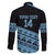 Fiji Rugby 2025 Custom Family Matching Off The Shoulder Long Sleeve Dress and Hawaiian Shirt Fijian Tapa Toso Viti Toso - Black