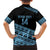 Fiji Rugby 2025 Custom Family Matching Short Sleeve Bodycon Dress and Hawaiian Shirt Fijian Tapa Toso Viti Toso - Black
