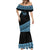 Fiji Rugby 2025 Custom Mermaid Dress Fijian Tapa Toso Viti Toso - Black