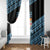 Fiji Rugby 2025 Custom Window Curtain Fijian Tapa Toso Viti Toso - Black