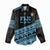 Fiji Rugby 2025 Custom Women Casual Shirt Fijian Tapa Toso Viti Toso - Black