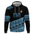 Fiji Rugby 2025 Custom Zip Hoodie Fijian Tapa Toso Viti Toso - Black
