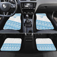 Fiji Rugby 2025 Custom Car Mats Fijian Tapa Toso Viti Toso - White