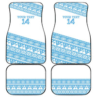 Fiji Rugby 2025 Custom Car Mats Fijian Tapa Toso Viti Toso - White