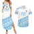Fiji Rugby 2025 Custom Couples Matching Summer Maxi Dress and Hawaiian Shirt Fijian Tapa Toso Viti Toso - White