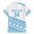 Fiji Rugby 2025 Custom Family Matching Long Sleeve Bodycon Dress and Hawaiian Shirt Fijian Tapa Toso Viti Toso - White