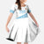 Fiji Rugby 2025 Custom Family Matching Mermaid Dress and Hawaiian Shirt Fijian Tapa Toso Viti Toso - White