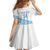 Fiji Rugby 2025 Custom Family Matching Mermaid Dress and Hawaiian Shirt Fijian Tapa Toso Viti Toso - White