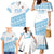 Fiji Rugby 2025 Custom Family Matching Mermaid Dress and Hawaiian Shirt Fijian Tapa Toso Viti Toso - White