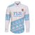 Fiji Rugby 2025 Custom Family Matching Puletasi and Hawaiian Shirt Fijian Tapa Toso Viti Toso - White