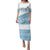 Fiji Rugby 2025 Custom Family Matching Puletasi and Hawaiian Shirt Fijian Tapa Toso Viti Toso - White
