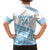 Fiji Rugby 2025 Custom Family Matching Tank Maxi Dress and Hawaiian Shirt Fijian Tapa Toso Viti Toso - White