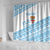 Fiji Rugby 2025 Custom Shower Curtain Fijian Tapa Toso Viti Toso - White