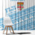 Fiji Rugby 2025 Custom Window Curtain Fijian Tapa Toso Viti Toso - White