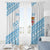 Fiji Rugby 2025 Custom Window Curtain Fijian Tapa Toso Viti Toso - White