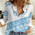 Fiji Rugby 2025 Custom Women Casual Shirt Fijian Tapa Toso Viti Toso - White