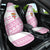 Fiji Rugby 2025 Custom Car Seat Cover Fijian Tapa Toso Viti Toso - Pink