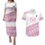 Fiji Rugby 2025 Custom Couples Matching Puletasi and Hawaiian Shirt Fijian Tapa Toso Viti Toso - Pink
