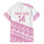 Fiji Rugby 2025 Custom Family Matching Long Sleeve Bodycon Dress and Hawaiian Shirt Fijian Tapa Toso Viti Toso - Pink