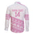 Fiji Rugby 2025 Custom Family Matching Mermaid Dress and Hawaiian Shirt Fijian Tapa Toso Viti Toso - Pink
