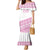 Fiji Rugby 2025 Custom Family Matching Mermaid Dress and Hawaiian Shirt Fijian Tapa Toso Viti Toso - Pink