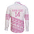 Fiji Rugby 2025 Custom Family Matching Short Sleeve Bodycon Dress and Hawaiian Shirt Fijian Tapa Toso Viti Toso - Pink