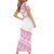 Fiji Rugby 2025 Custom Family Matching Short Sleeve Bodycon Dress and Hawaiian Shirt Fijian Tapa Toso Viti Toso - Pink